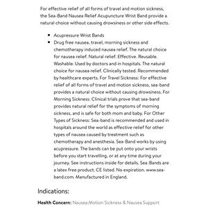 Other - Acupressure Sea-Bands Other - Acupressure Sea-Bands